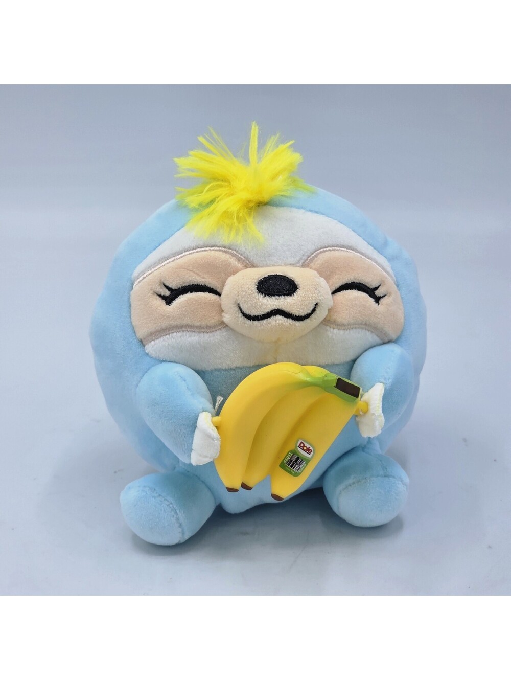 Zuru SNACKLES Series 2 Collectible Plush 5 Inch Blue SLOTH W/ Bananas Very Cute